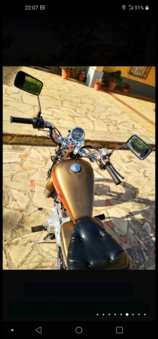 Honda Rebel 125cc Moto Cruiser Marrón/Rojo