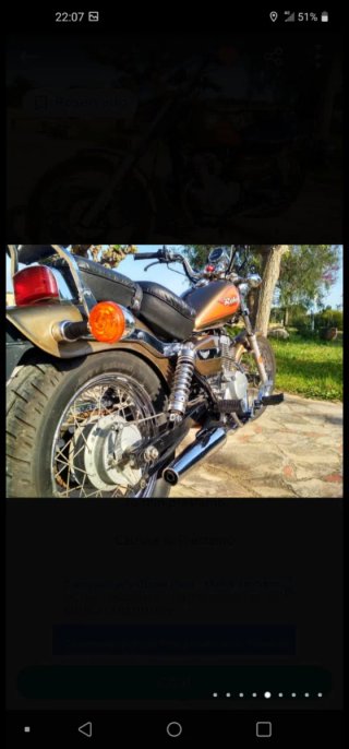 Honda Rebel 125cc Moto Cruiser Marrón/Rojo