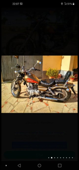 Honda Rebel 125cc Moto Cruiser Marrón/Rojo