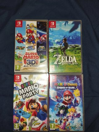 Pack 4 Juegos Nintendo Switch: Mario y Zelda