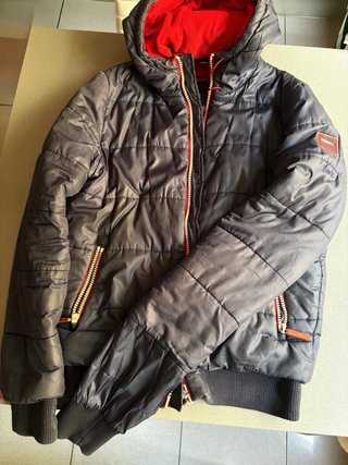 Abrigo Superdry Hombre Azul marino y Rojo