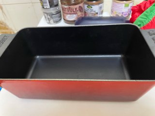 Molde Pan Hierro Fundido Le Creuset Rojo En caja.