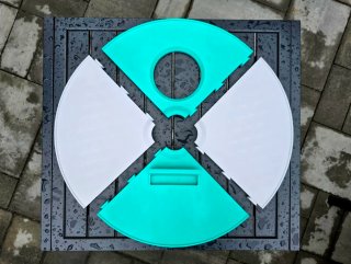 Mesa para sombrilla de playa/piscina