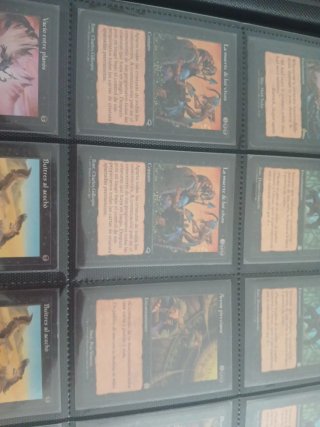 Lote cartas Magic The Gathering negras