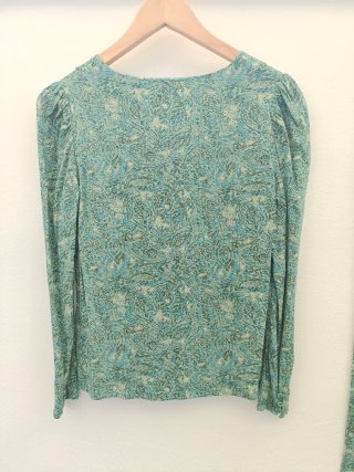 Conjunto blusa y pantalón Hoss Intropia verde y az