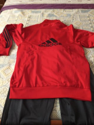 Chándal Adidas Hombre Rojo y Gris