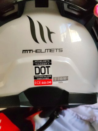 Casco Moto MT Helmets Blanco