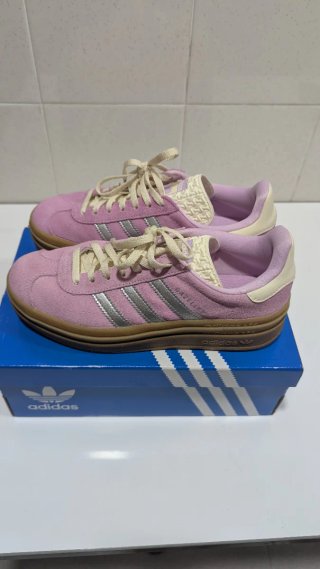 Zapatillas Adidas Gazelle Bold Rosa/Gris