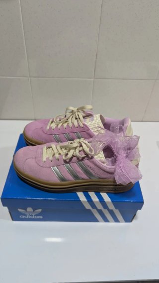 Zapatillas Adidas Gazelle Bold Rosa/Gris