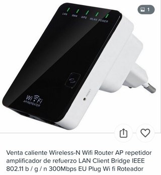Mini Router WiFi N + Cable de Red