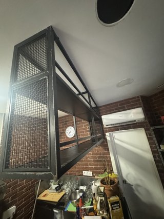 Estantería industrial hierro negro - Mueble bar