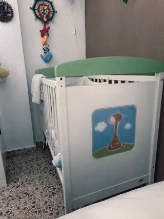 Mi Cuna madera maciza + fundas + nórdico
