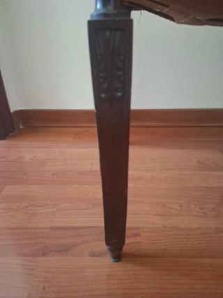Sillas comedor clásicas madera y tela