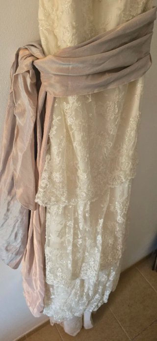 Vestido de Novia Pepe Botella T40 Encaje Nude