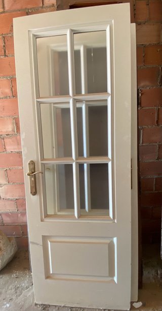 2 Puertas Macizas Lacadas Blanco