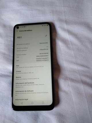 Móvil LG K 61 negro