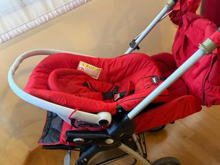 Cochecito Bebé Jane 3 Piezas Rojo