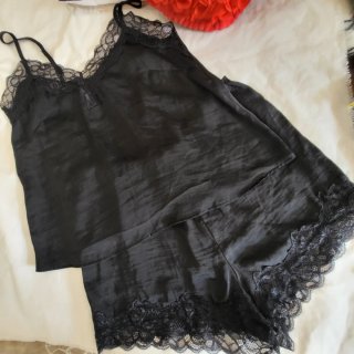 Pijama H&M negro talla M