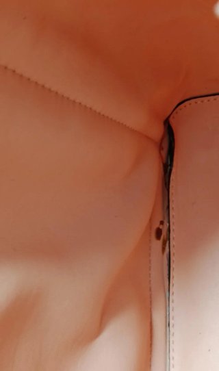 Bolso tote Parfois grande rojo estampado chevrón