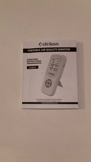 LifeBasis Medidor Calidad Aire Portátil
