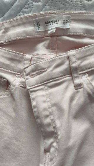 Pantalón pitillo rosa palo