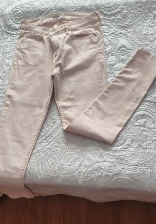Pantalón pitillo rosa palo