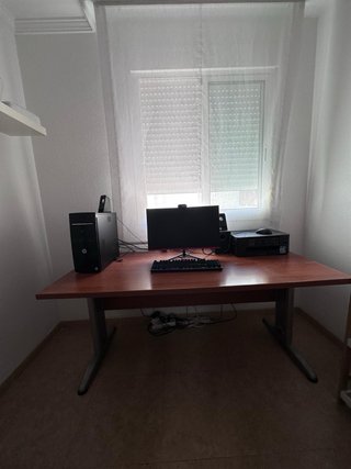 Mesa de roble macizo para oficina