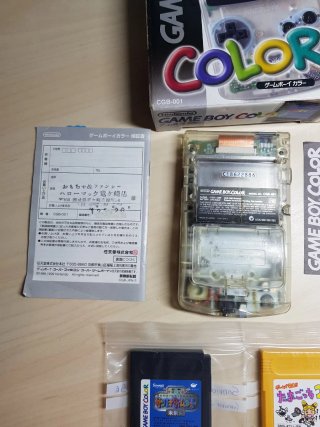 Game Boy Color Trasparente + Giochi + Scatola