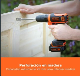 Taladro atornillador a batería Black+Decker 10.8V