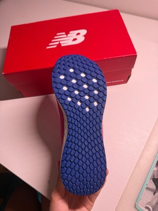 Zapatillas New Balance Niña Rosa y Azul