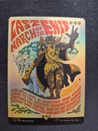 La última marcha de los ents FOIL MTG LTR