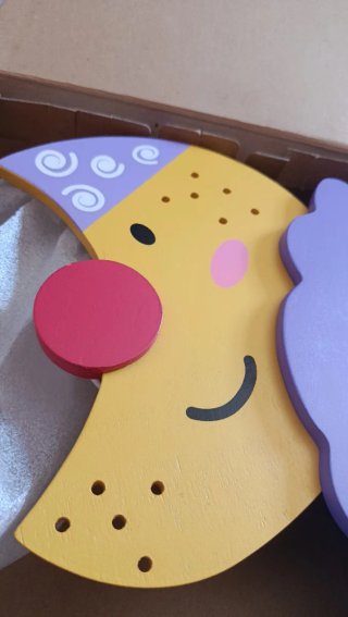Lámpara Infantil Luna y Nube Madera