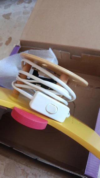 Lámpara Infantil Luna y Nube Madera