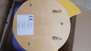 Lámpara Infantil Luna y Nube Madera