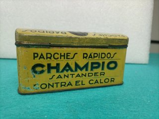 Caja Lata Parches Rápidos Champio Santander
