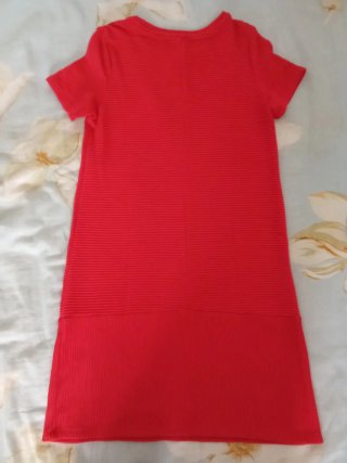 Vestido Bershka Rojo Canalé Talla M
