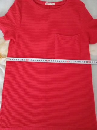 Vestido Bershka Rojo Canalé Talla M