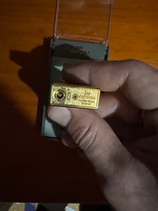 Accendino per pipa Corona 111 dorato