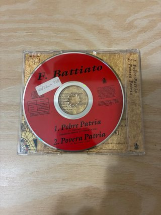 CD Single Franco Battiato - Pobre Patria