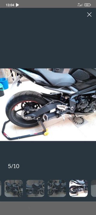 Triumph Street Triple Moto Negra