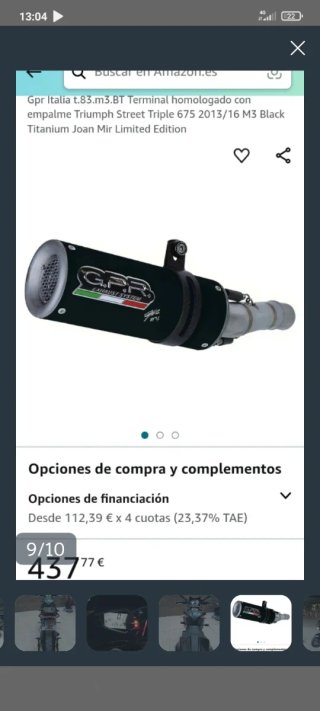 Triumph Street Triple Moto Negra