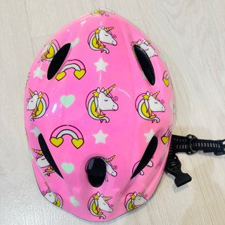 Casco infantil niña unicornio rosa