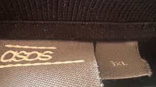 Sudadera ASOS Negra Talla XXXL