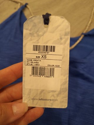Camiseta Salsa tirantes azul