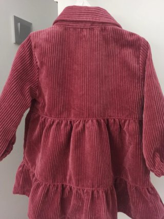 Vestido bebé niña rosa flores