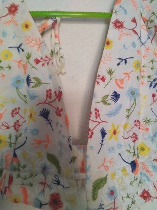 Crop top Zara estampado floral