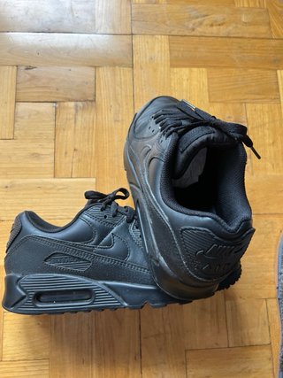 Nike Air Max 90 Leather Triple Black Talla 43