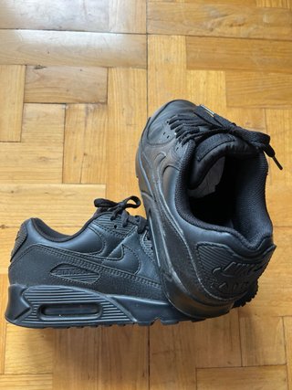 Nike Air Max 90 Leather Triple Black Talla 43