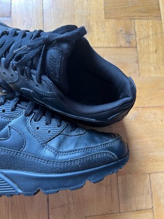 Nike Air Max 90 Leather Triple Black Talla 43