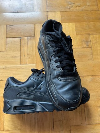 Nike Air Max 90 Leather Triple Black Talla 43